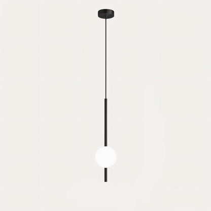 Simple Vertical Globe Hanging Light Fixture