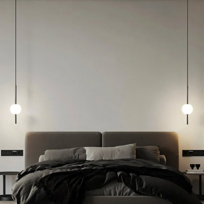 Simple Vertical Globe Hanging Light Fixture