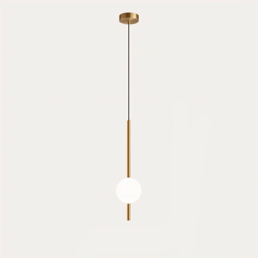 Simple Vertical Globe Hanging Light Fixture
