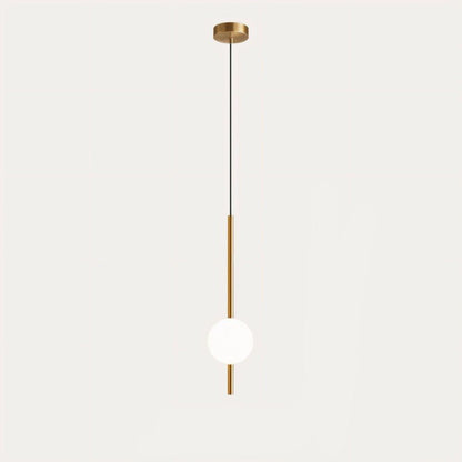 Simple Vertical Globe Hanging Light Fixture