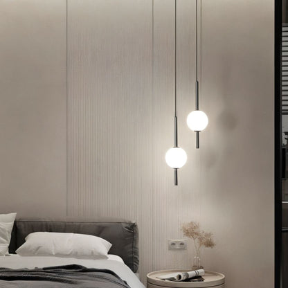 Simple Vertical Globe Hanging Light Fixture