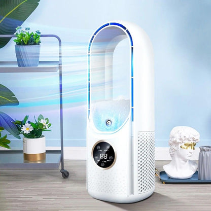 Compact Air Chiller with Adjustable Oscillation and Touch Control