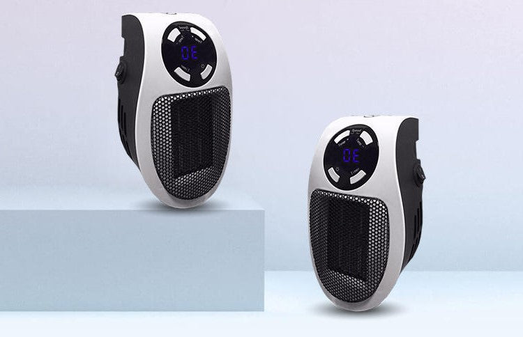 Compact Electric Heater with Custom Thermostat & Timer, 1500W for 350 Sq Ft
