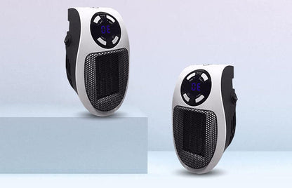 Compact Electric Heater with Custom Thermostat & Timer, 1500W for 350 Sq Ft