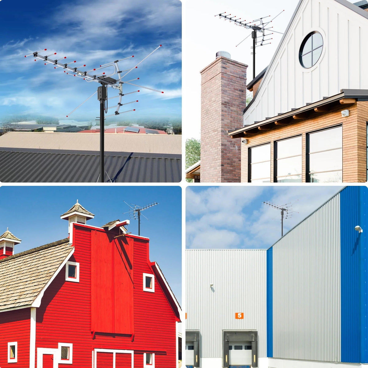 All-Weather HD Antenna with 360° Automatic Signal Tracking