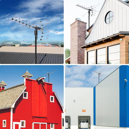 All-Weather HD Antenna with 360° Automatic Signal Tracking