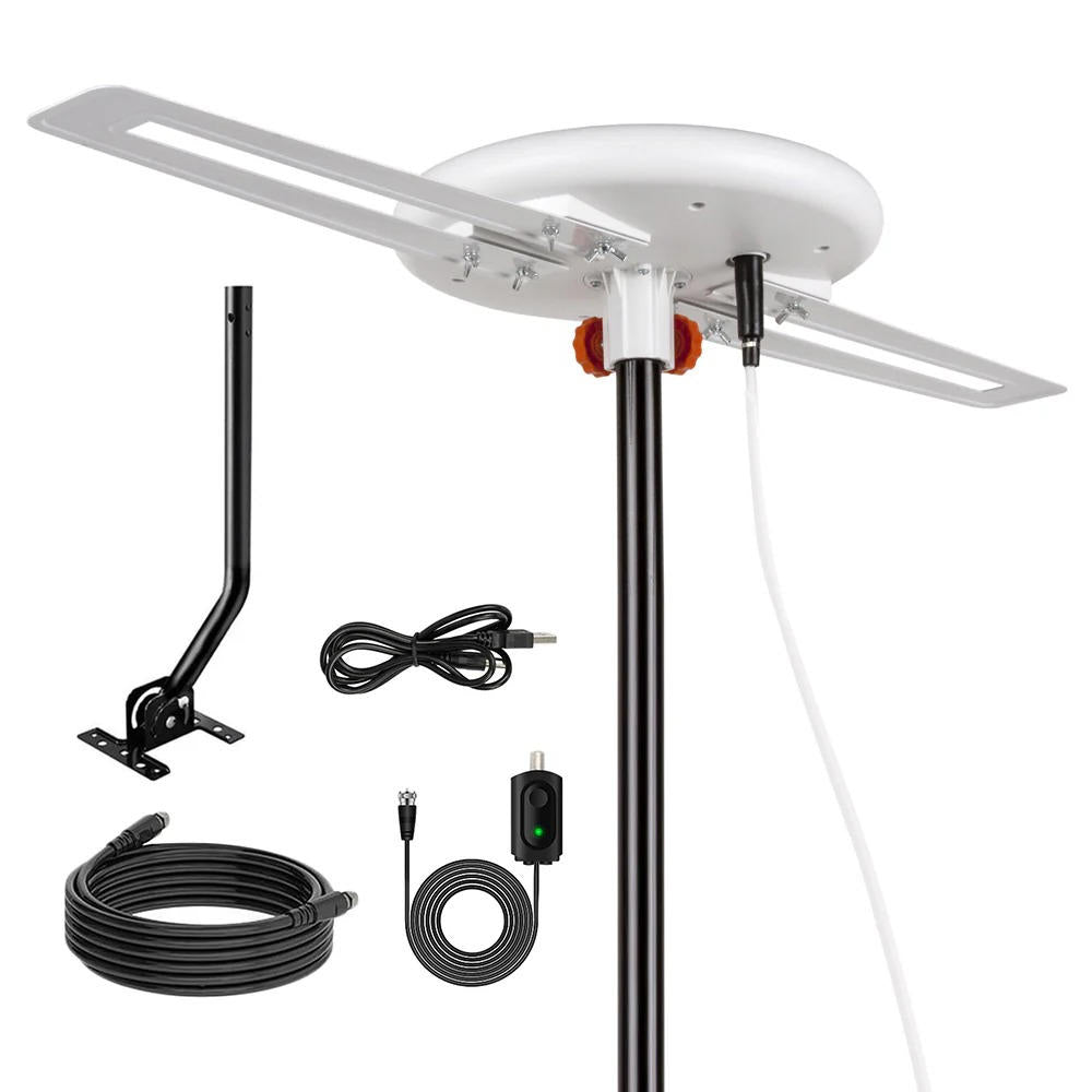 High-Performance HDTV Antenna with 40ft Cable and Smart Signal Lock