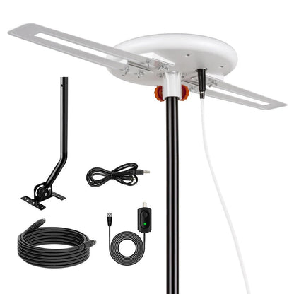 High-Performance HDTV Antenna with 40ft Cable and Smart Signal Lock
