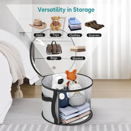 Ultimate Wide Brim Hat Storage Solution with Dual Access Zippers