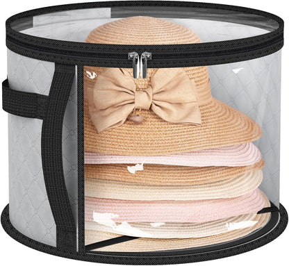 Ultimate Wide Brim Hat Storage Solution with Dual Access Zippers
