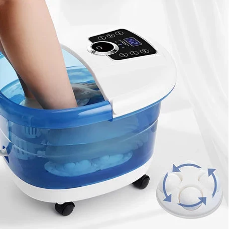 Relaxing Heated Foot Spa with Massage and Bubbles