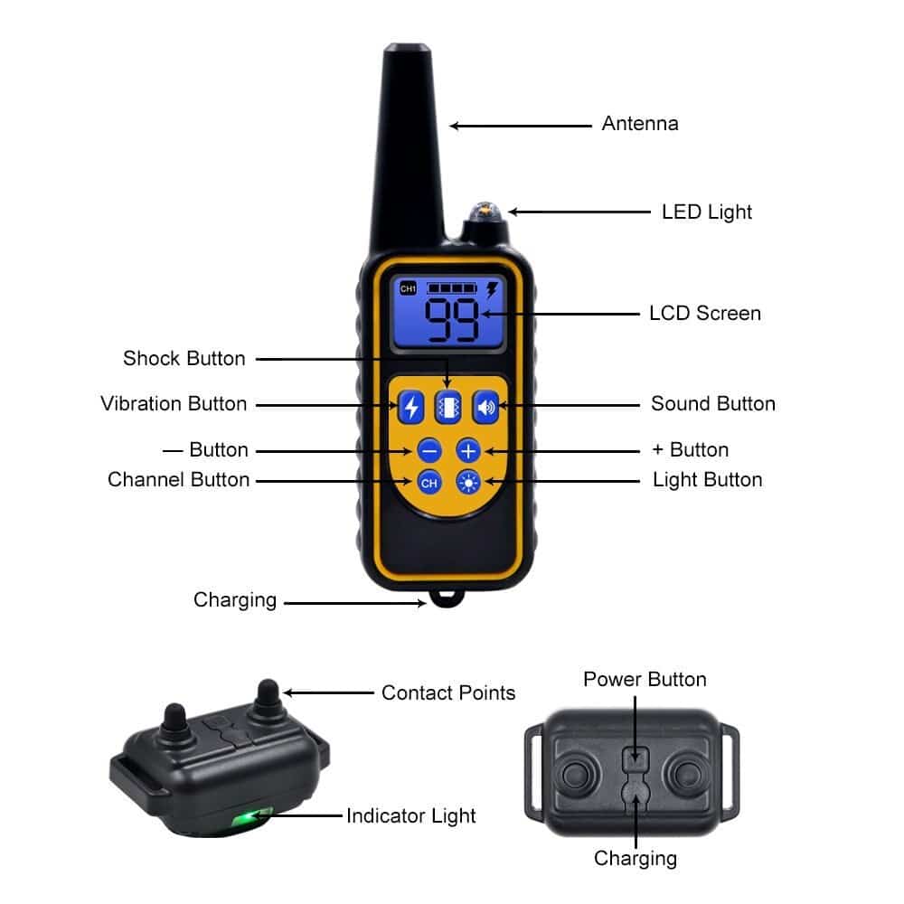 Smart Canine Training Collar with 800M Range & 99 Settings