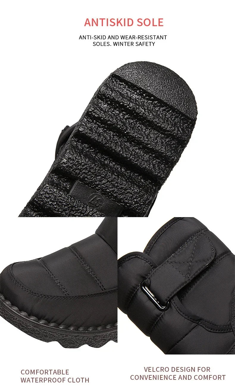 Women's Winter Boots - Waterproof, Non-Slip, Warm, High Shaft