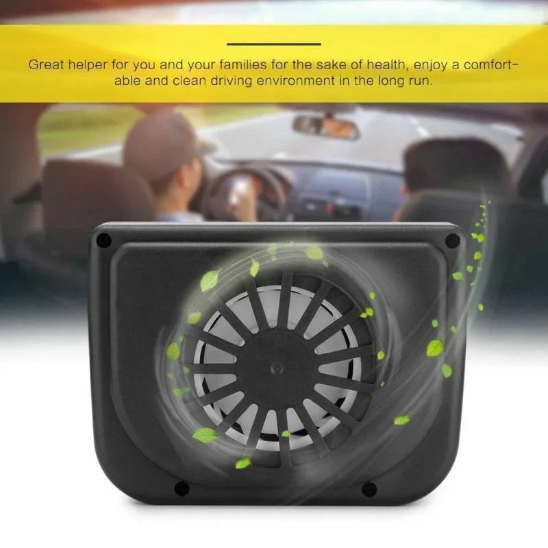 Eco-Friendly Car Window Air Circulator with Solar Power