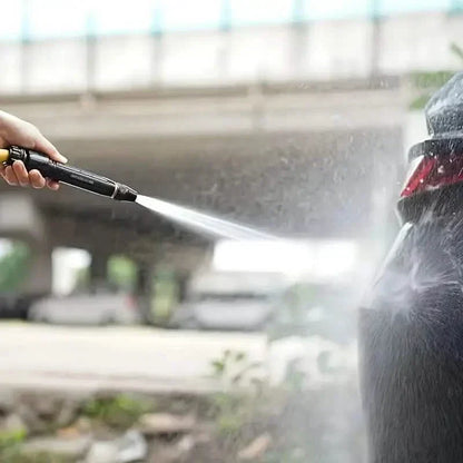 Versatile Garden Hose Nozzle with Locking Trigger and Extendable Reach