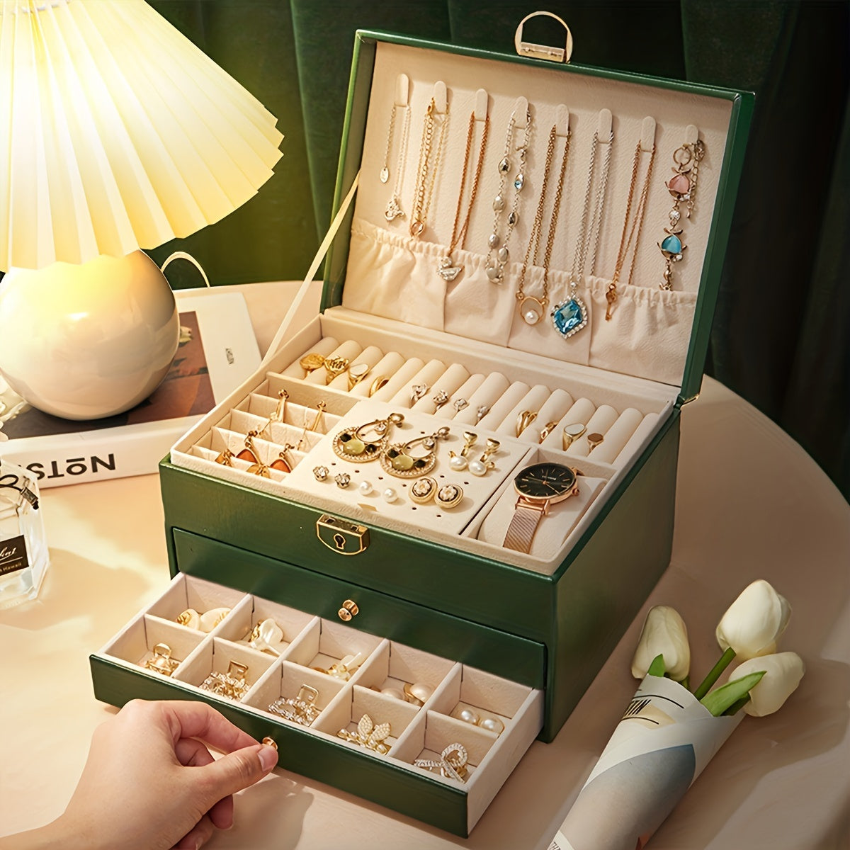 Jewelry Organizer with Drawers – Contemporary Design