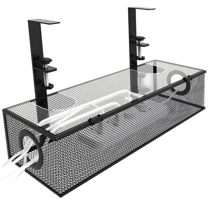 Effortless Desk Organizer with Dual Drawers and Cable Management