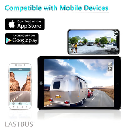 Smart Rearview Camera with 170-Degree Wide Angle and Night Vision