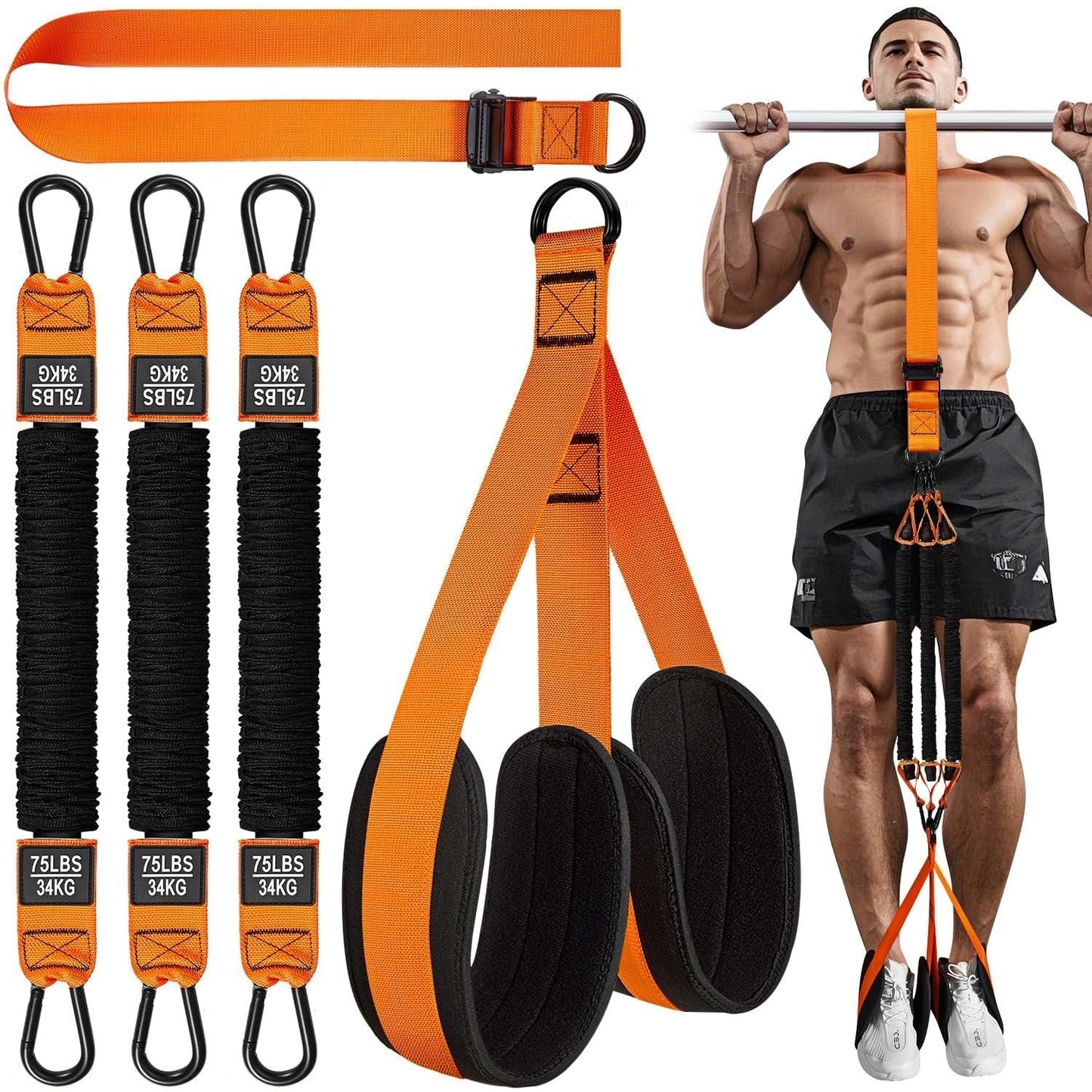 Elevate Your Pull Up Game with Dual Foot Support System