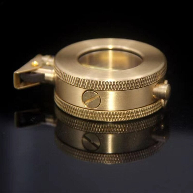 Classic Metal Refillable Lighter with Flint Ignition System