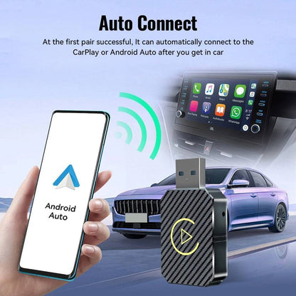 Plug and Play Smart Box for Factory Wired Head Units - Wireless CarPlay & Android Auto Adapter