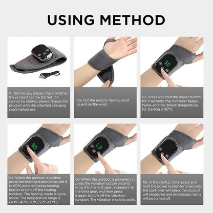 Rechargeable Wrist Comfort Wrap with Heat & Vibration