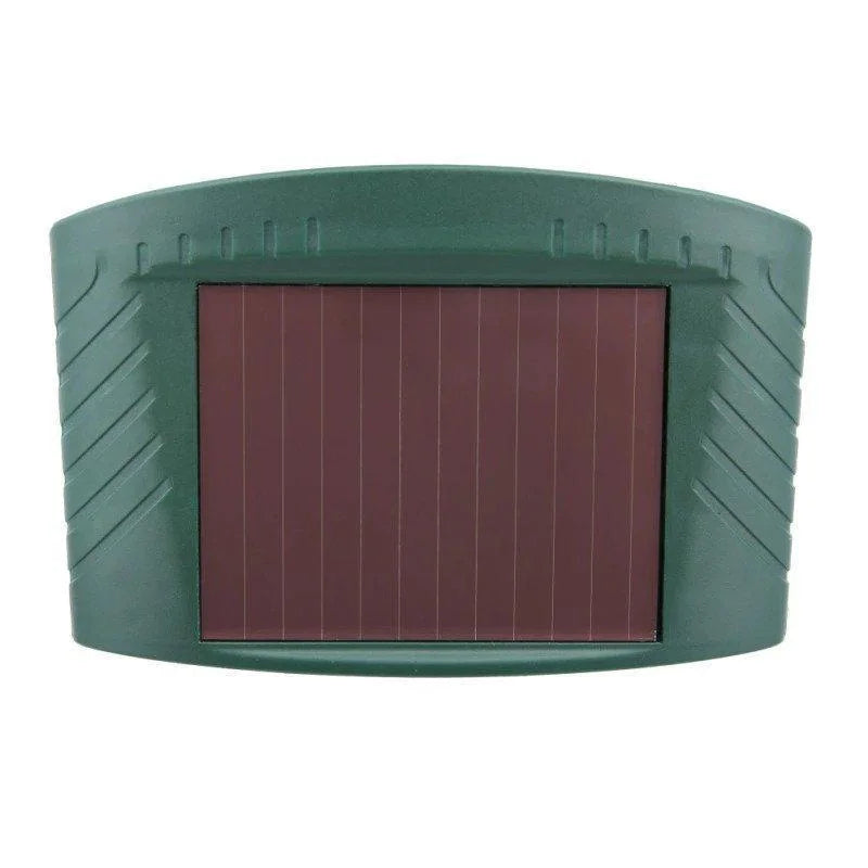 4-Pack Motion Sensor Ultrasonic Animal Deterrent with Solar Power and Flashing Light
