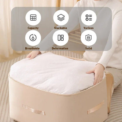 Space-Saving Compression Bag with Zipper and Water-Resistant Fabric