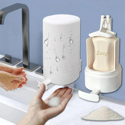 Hand Washing Soap Grinder – Wall-Mounted Dispenser in Waterproof ABS and Steel with 3-Level Gear