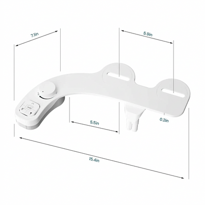 Dual Nozzle Spray Bidet Attachment with Adjustable Water Pressure