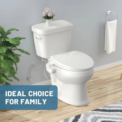 Dual Nozzle Spray Bidet Attachment with Adjustable Water Pressure