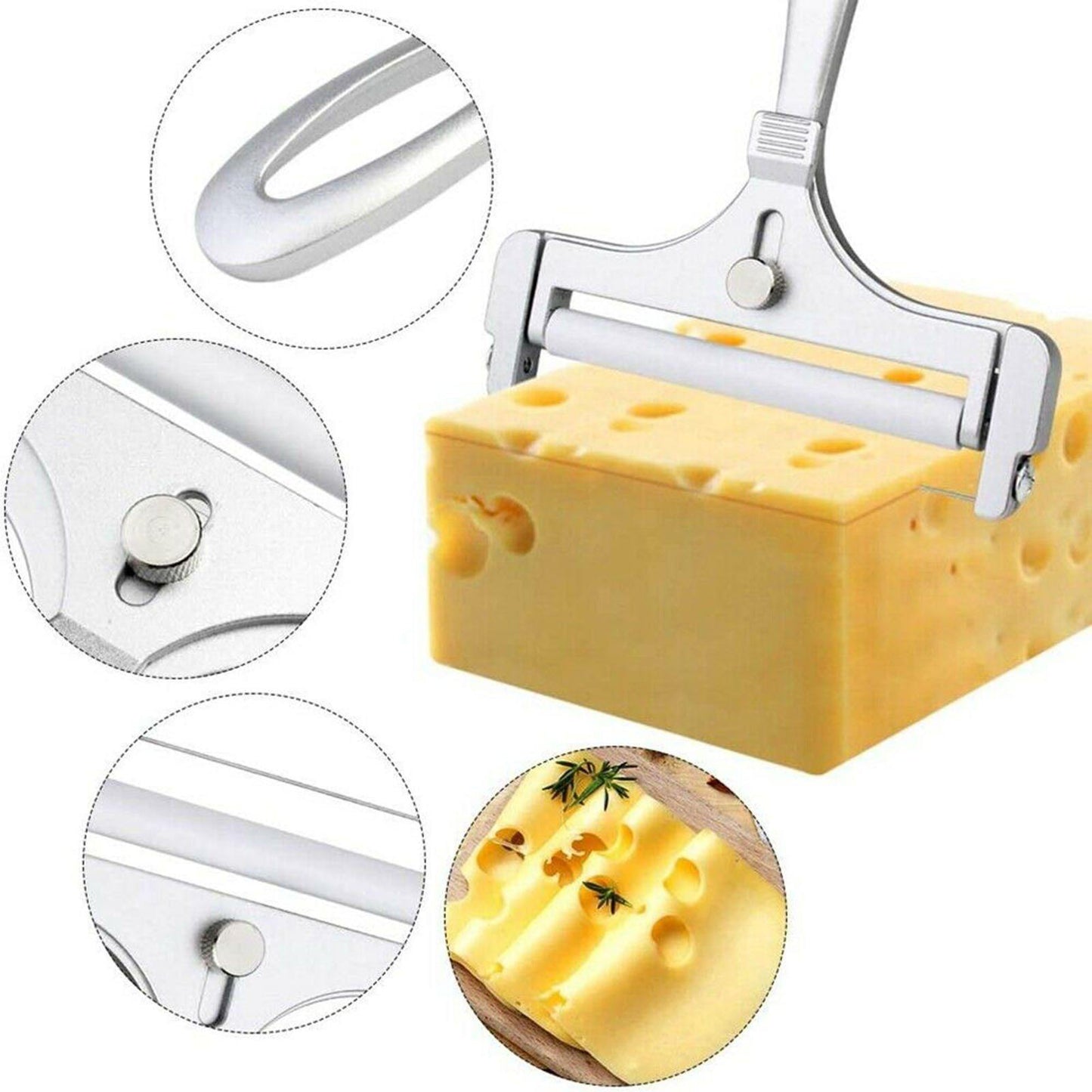 Versatile Cheese Cutter with Custom Thickness Settings
