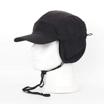 Fleece-Lined Water-Resistant Trapper Hat with Ear Flaps for Adults, 4 Colors
