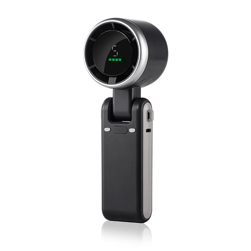 Portable Cooling Fan with 5 Adjustable Speeds and Battery Monitor