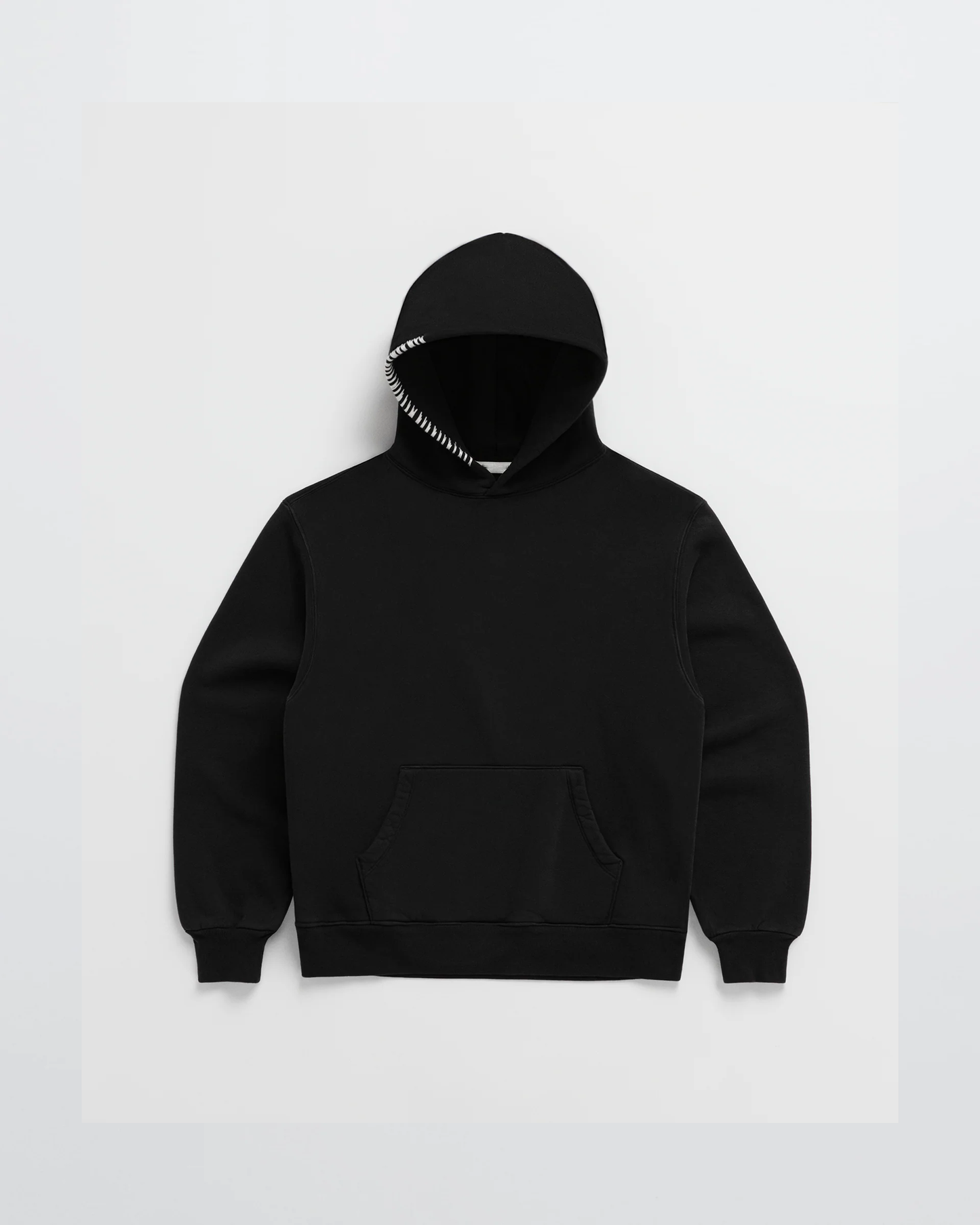 Tailored Cotton Blend Hoodie with Structured Hood Design