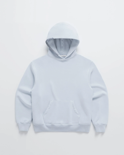 Tailored Cotton Blend Hoodie with Structured Hood Design