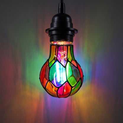 LED Light Bulbs with Leaded Glass – Set of 2