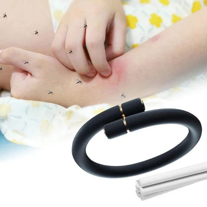 Adjustable Pest Repellent Wristband with Essential Oil Inserts