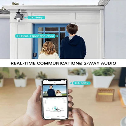 360° Panoramic View Light Bulb Camera with 1080P HD and Two-Way Audio