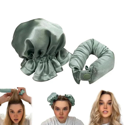 Satin Hair Curlers for Effortless Overnight Waves
