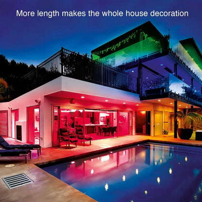 32.8ft LED Strip Light with 16 Colors and Infrared Remote Control