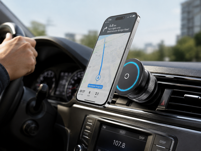 360-Degree Air Vent Phone Holder – Universal Magnetic Car Mount for Smartphones
