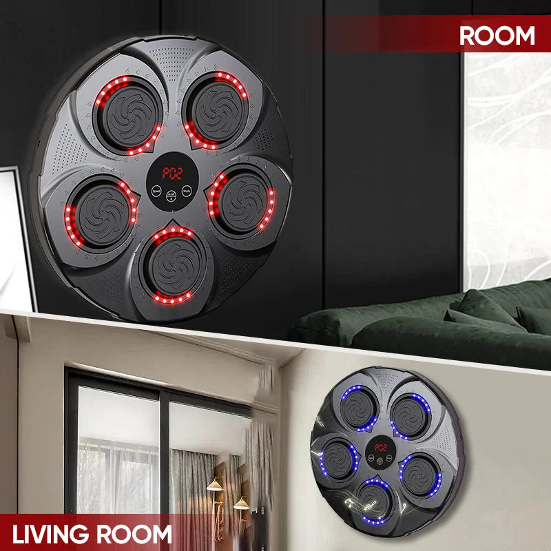 Bluetooth Punching Trainer with Adjustable Speed, Wall-Mounted Music Box