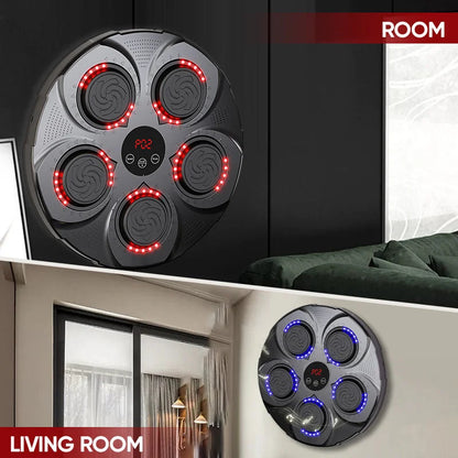 Bluetooth Punching Trainer with Adjustable Speed, Wall-Mounted Music Box