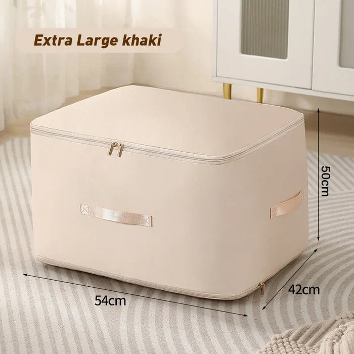 Space-Saving Compression Bag with Zipper and Water-Resistant Fabric