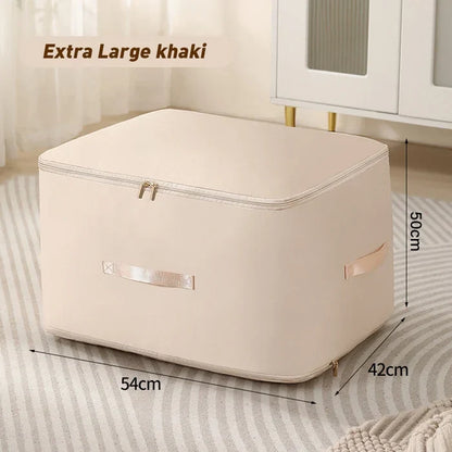 Space-Saving Compression Bag with Zipper and Water-Resistant Fabric