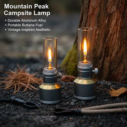 Portable Butane Lantern with Adjustable Flame and Sturdy Case