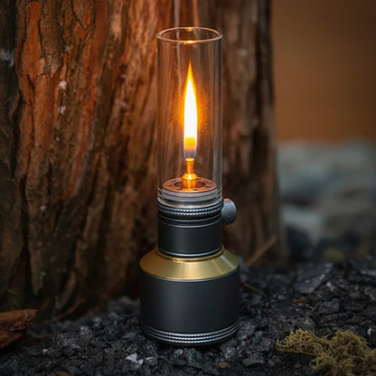 Portable Butane Lantern with Adjustable Flame and Sturdy Case