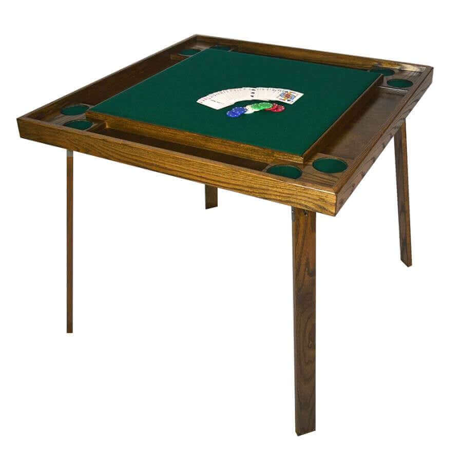 Multi-Functional Game and Card Table in Oak Finish