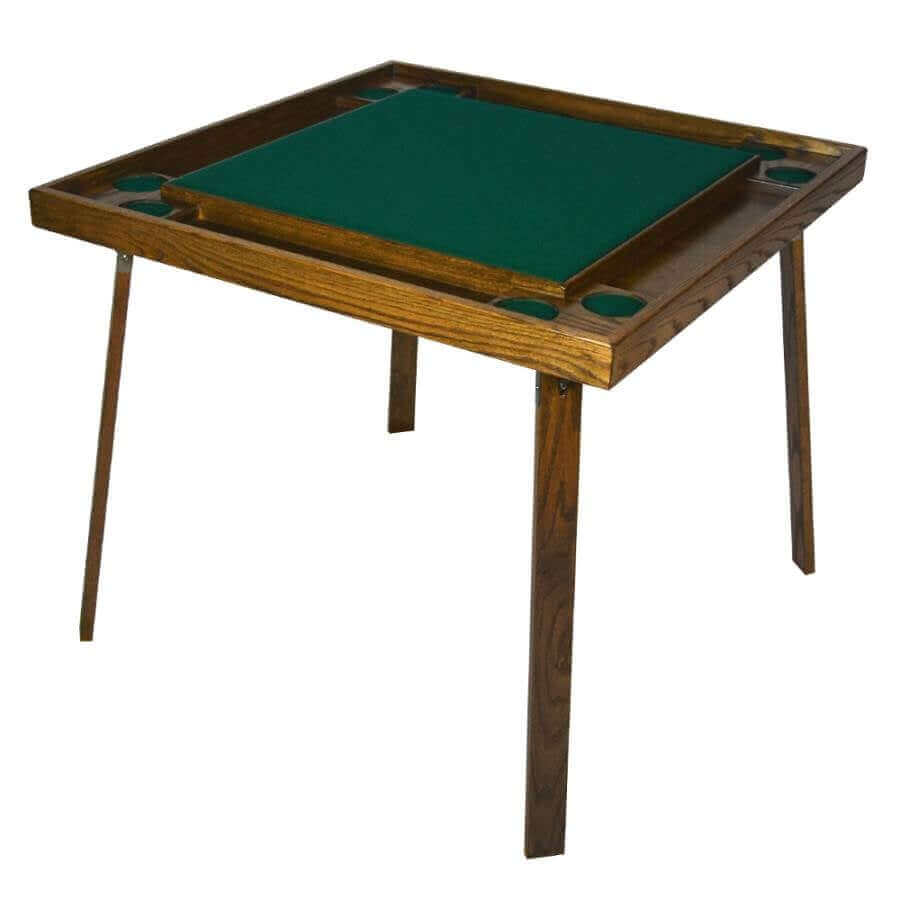 Multi-Functional Game and Card Table in Oak Finish
